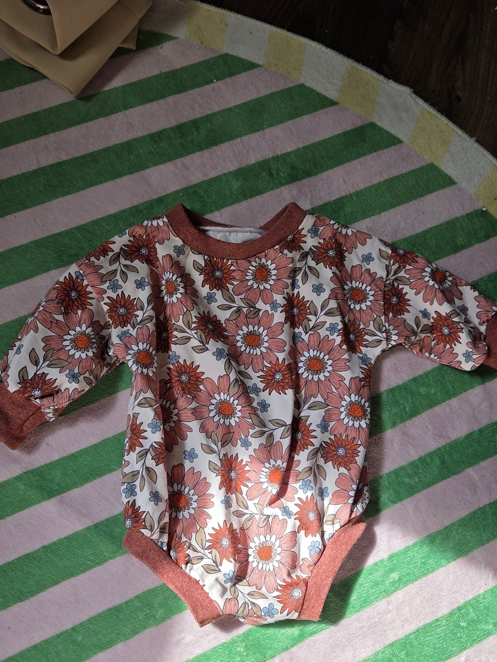 Handmade Floral Romper